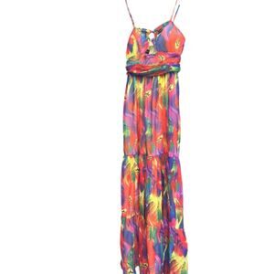 LORAGAL Women's floral maxi dress with cut-outs Size S